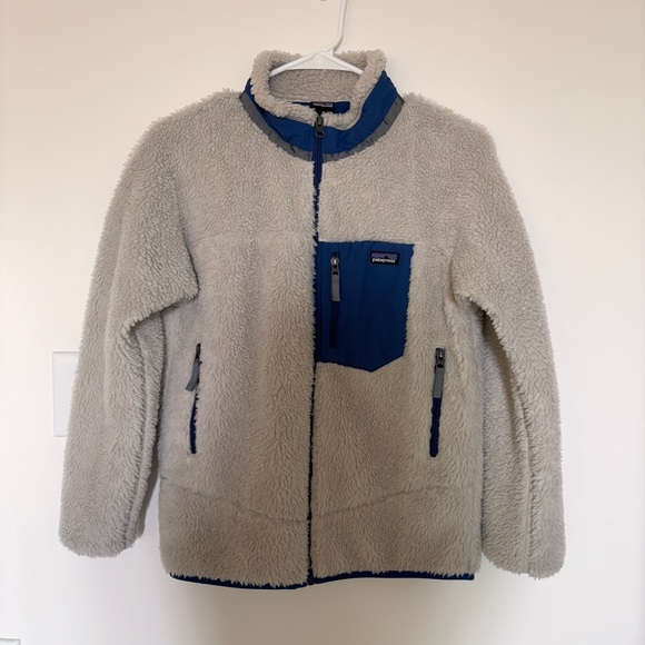 Patagonia Retro X Jacket Natural Blue Big Kids XL (Fits Women’s XS) NWT - Picture 1 of 12